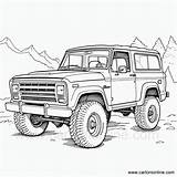Ford Bronco Coloring Pages sketch template