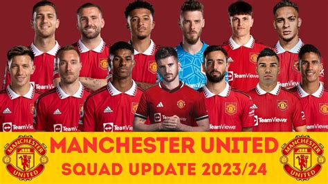 MANCHESTER UNITED Squad With Mason Mount | Manchester United Squad ...