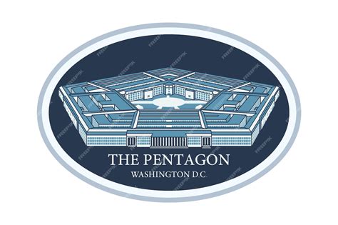 Premium Vector | Vector logo of the united states department of defense the pentagon