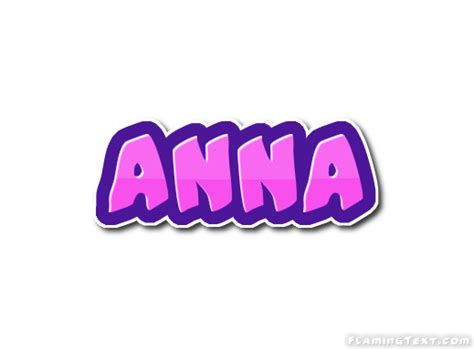 Anna Logo | Free Name Design Tool from Flaming Text