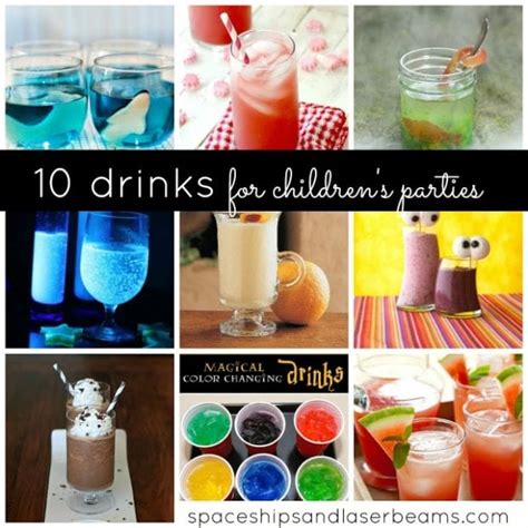 10 Fun Drinks to Serve at Children's Parties {Non-alcohol Drink Ideas} - Spaceships and Laser Beams