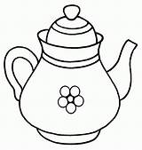 Free Printable Teapot sketch template