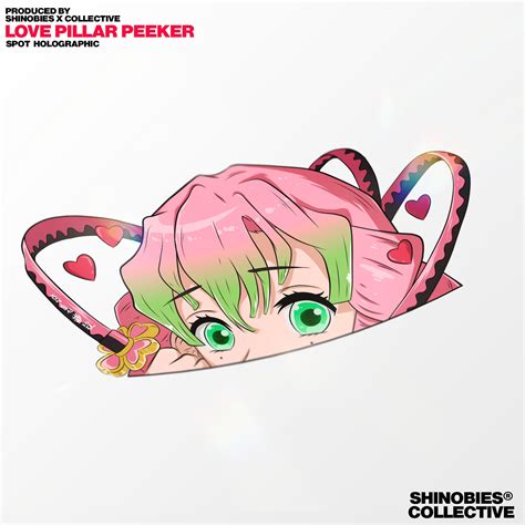 Oni Slayer Anime Peeker Sticker HOLO Anime Car Decal Anime Stickers Anime Car Peeker - Etsy