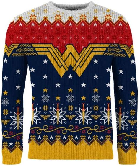 Buy the Wonder Woman Ugly Christmas Sweater (Free Shipping) - Merchoid