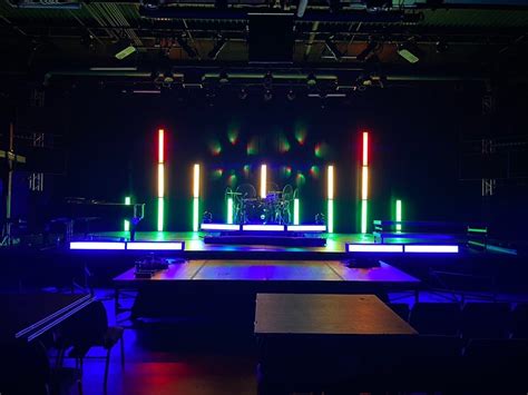 Homemade Light Bars - Church Stage Design Ideas - Scenic sets and stage ...