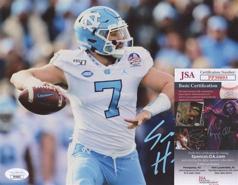 Sam Howell Signed North Carolina Tar Heels 8x10 Photo (JSA) | Pristine ...