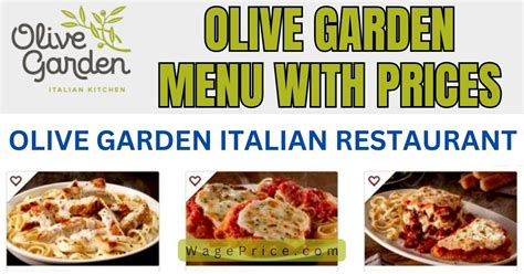 Olive Garden Menu with Prices 2023 [UPDATED]