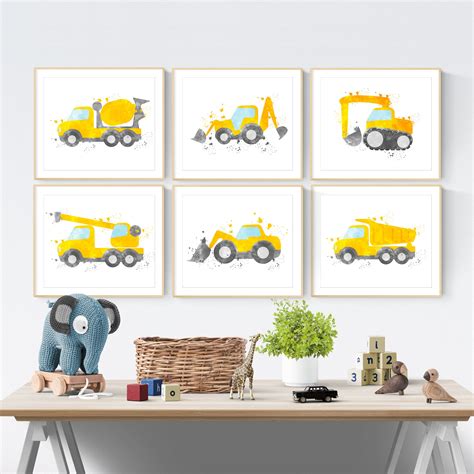 Construction Nursery Bundle Construction Print Set Toddler | Etsy | Construction nursery, Boys ...