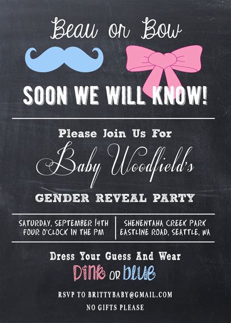 Best 20 Gender Reveal Party Invitation Ideas - Home Inspiration | DIY Crafts | Birthday | Quotes ...