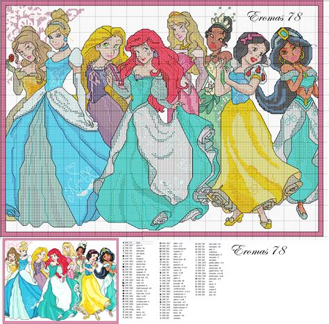 Disney Princess Cross Stitch Patterns