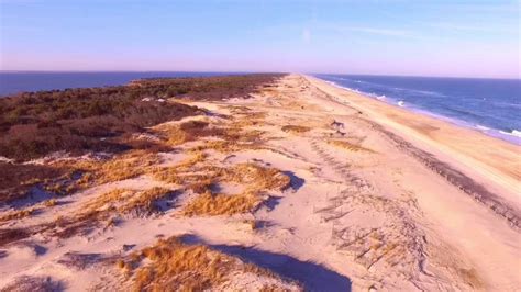 Island Beach State Park NJ Aerial view Winter 2016 - YouTube