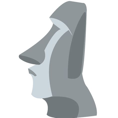 Moai emoji clipart. Free download transparent .PNG | Creazilla