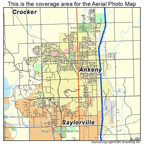 Aerial Photography Map of Ankeny, IA Iowa