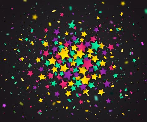 Premium Vector | Colorful confetti of stars background