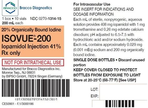 Isovue 200 - FDA prescribing information, side effects and uses