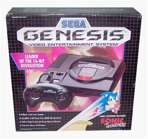 Download Sega Genesis Console (complete - Sega Genesis Console Box | Transparent PNG Download ...