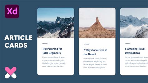 Design & Code Article Card Component in Adobe XD (Part 1 of 2) | XO PIXEL - YouTube