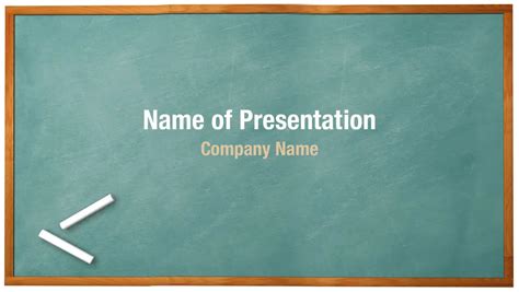 Chalkboard Ppt Template Free Database