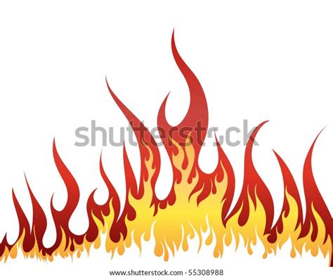 Inferno Fire Background Design Use Stock Illustration 55308988 ...