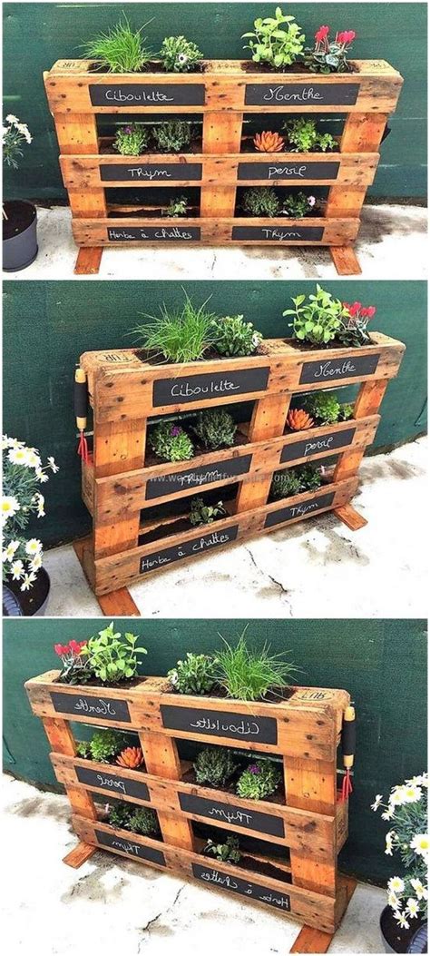 60 Amazing Creative Wood Pallet Garden Project Ideas #outdoorfurniture | Pallet projects garden ...