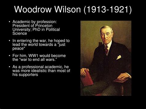 PPT - Woodrow Wilson and the Treaty of Versailles PowerPoint ...