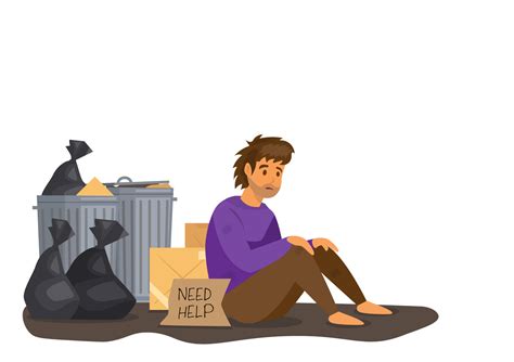 Homeless People Cartoon