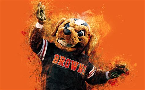 Download wallpapers Chomps, official mascot, Cleveland Browns, 4k, art ...