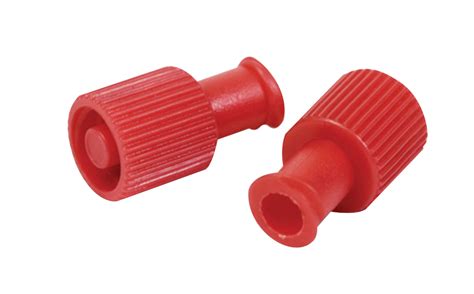 Multi-Function Male/Female Luer Lock Sterile Cap - Red 100/BX | ISO-MED, INC.