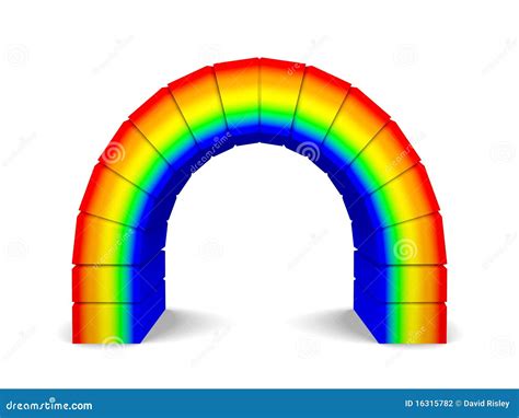 Rainbow Arch stock illustration. Image of concept, background - 16315782