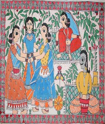 Bihar paintings, paintings of Mithila