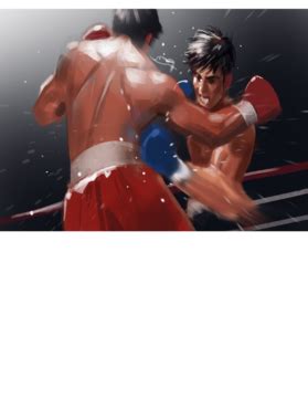 Liver punch boxing still frame cartoon fight cartoon