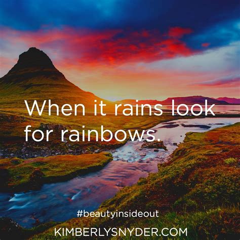 When it rains look for rainbows. | When it rains, Rainbow, Favorite quotes