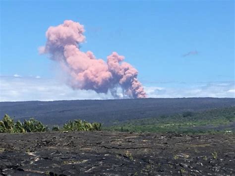 Photos: Hawaii's Kilauea Volcano Erupts, Sending Ash and Lava Into the Sky