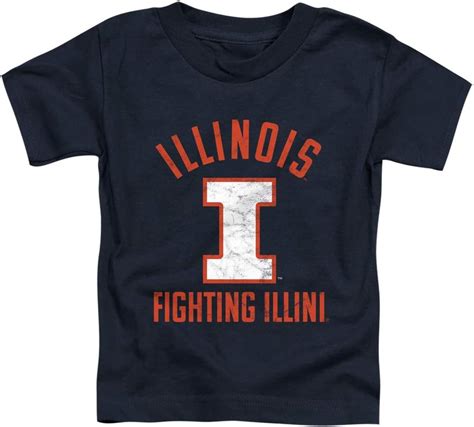 Amazon.com: University of Illinois Official UIUC Logo Unisex Toddler T Shirt,Navy, 3 : Sports ...