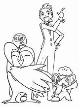 Cilan And Pokemon To Color  Free Printable Coloring Pages sketch template