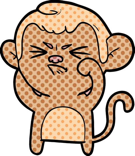 cartoon angry monkey 12455328 Vector Art at Vecteezy