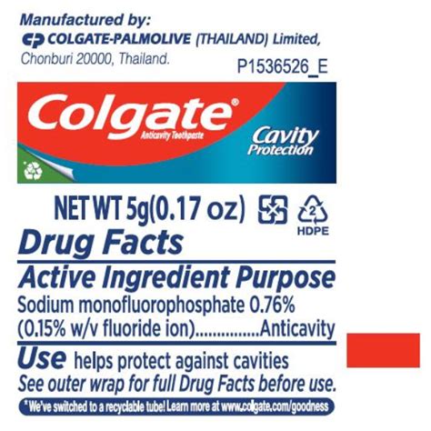 Colgate Anticavity Toothpaste Information, Side Effects, Warnings and Recalls