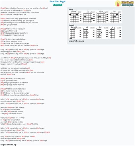 Chord: Guardian Angel - tab, song lyric, sheet, guitar, ukulele ...