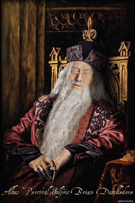 Harris Dumbledore Portrait by Rabittooth on DeviantArt