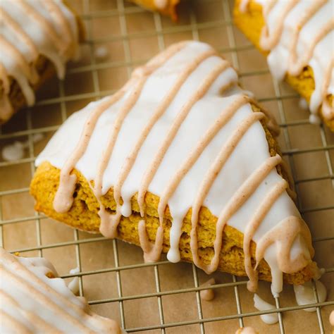 Starbucks Copycat Vegan Pumpkin Scones - Nora Cooks