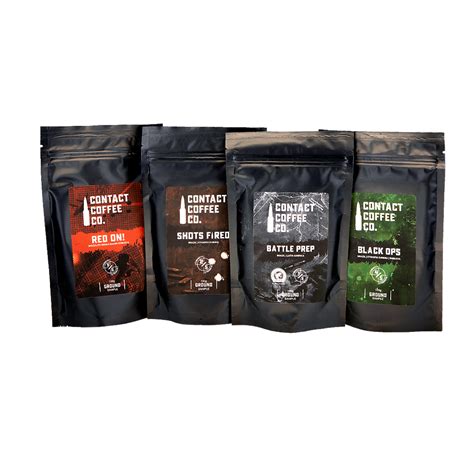 Ground Coffee Sample Bags | Contact Coffee Company Ltd.