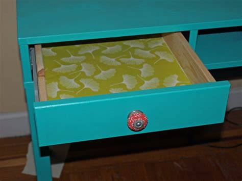 lining drawers with cool scrapbook paper- awesome idea Old Furniture, Refurbished Furniture ...