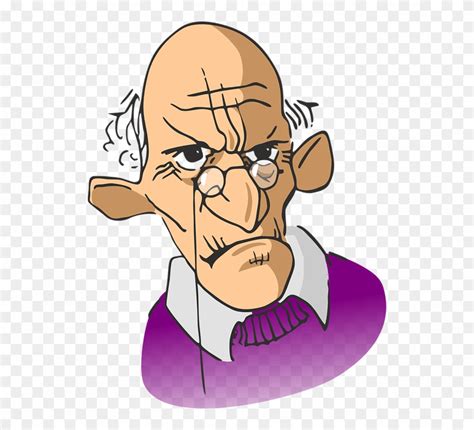 Old Grumpy Man Cartoon Clipart (#933723) - PinClipart