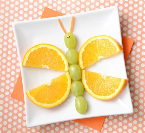 Food Art: A Fruity Butterfly Snack - | Platos de frutas, Comida ...