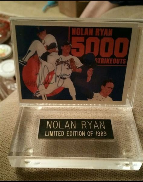 √ Nolan Ryan Autograph Card