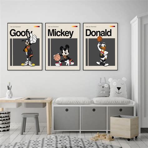 Mickey Donald and Goofy Poster Utah Jazz Art Print 11x14 - Etsy Australia