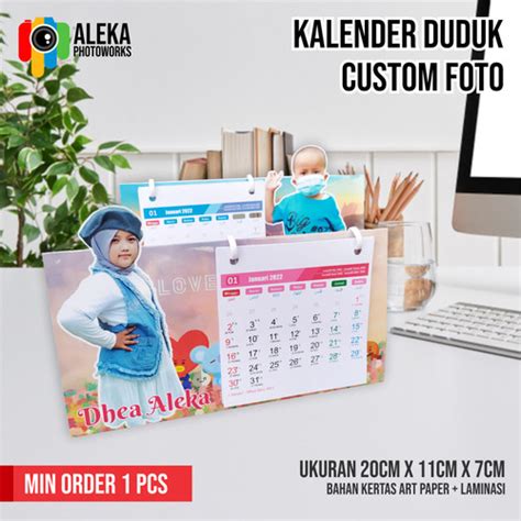 Jual Kalender Duduk Custom Foto - Design Standar - Kab. Bandung - Aleka ...