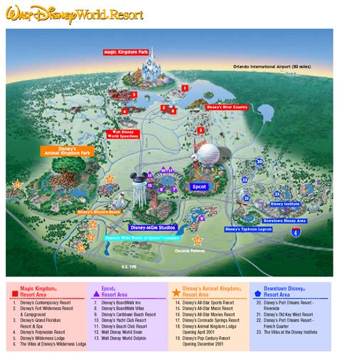 Disney World Maps, Disney Maps, Map of Disney World, Epcot Maps ...