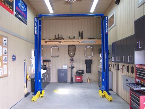 Auto Hoist? - Hot Rod Forum : Flush mount cabinets. Garage Car Lift, Mechanic Garage, Garage ...