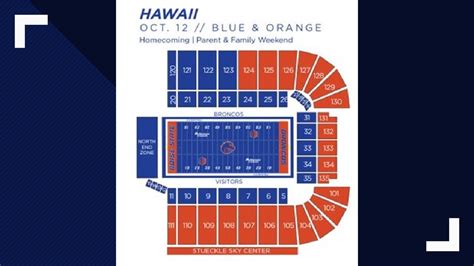 Albertsons Stadium Seating Map | Elcho Table